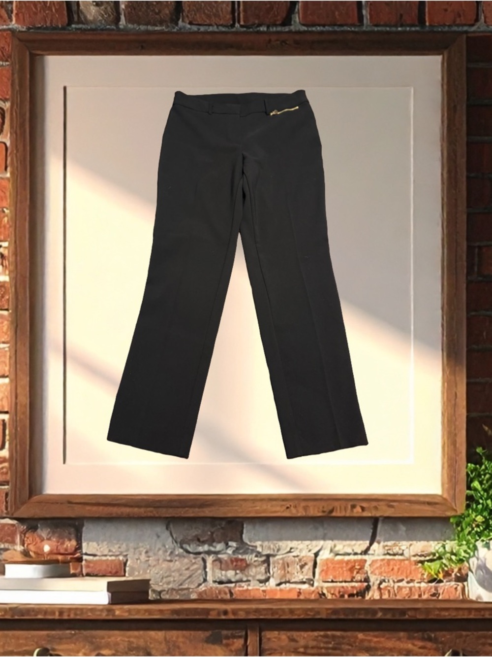 BOGO! Straight-Leg Trousers with Zip Accent